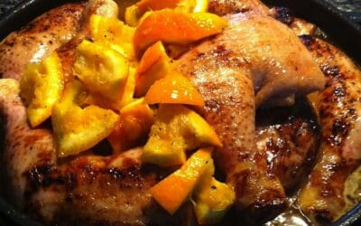 Rezept: Poulet mit Orangen-Rosmarinsauce