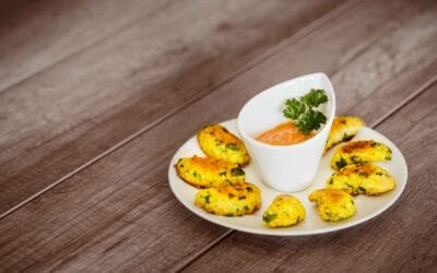 Rezept: Hirsehalbmöndchen mit Dip (vegan)