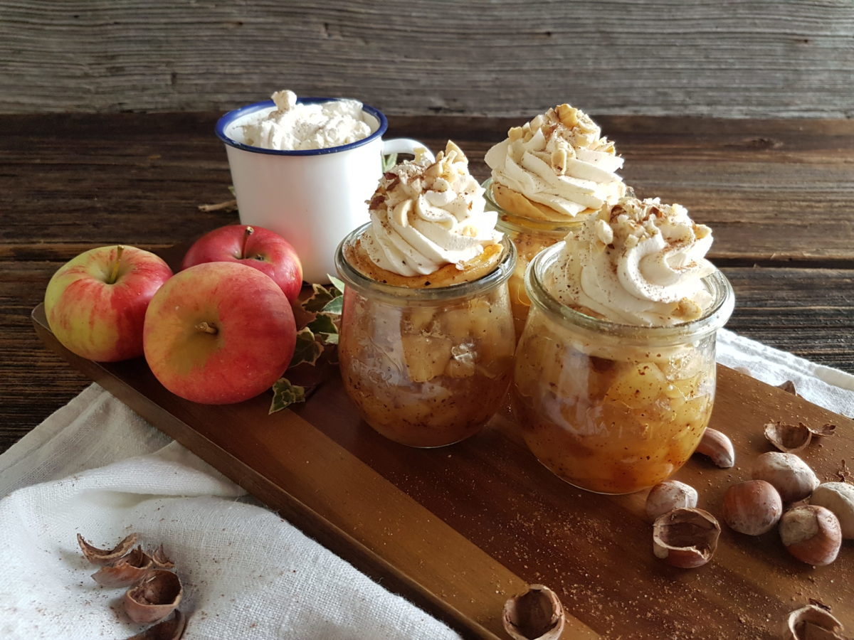Apfel-Zimt-Dessert mit Mascarpone-Haube - Würzmeister