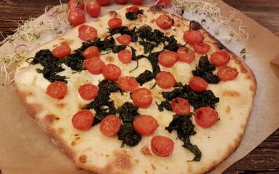 Vegetarischer Flammkuchen