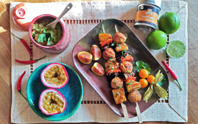 Exotic BBQ Grill-Gemüse